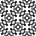 Vector BLACK WHITE SEAMLESS PATTERN DESIGN Royalty Free Stock Photo