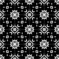 Vector BLACK WHITE SEAMLESS PATTERN DESIGN