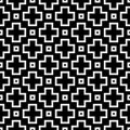 Black and white Seamless Repeating Vector Pattern. Multicolored, idea. Royalty Free Stock Photo