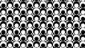 Black and White Seamless Retro Circles Background Pattern Royalty Free Stock Photo