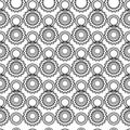 Black and White Seamless Steampunk Pattern Royalty Free Stock Photo