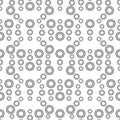 Black and White Seamless Steampunk Pattern Royalty Free Stock Photo