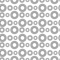 Black and White Seamless Steampunk Pattern Royalty Free Stock Photo