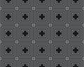 Black and white seamless tile pattern Royalty Free Stock Photo