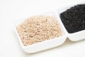 Black and white sesame seeds