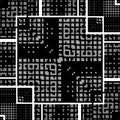 repeating grid pattern and design in monochrome