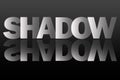 Black and white shadow mirror effects Royalty Free Stock Photo