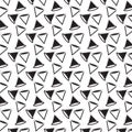 Black and white sharp hat pattern background