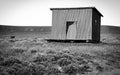 Black and White Shed Royalty Free Stock Photo