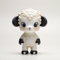 Adorable Black And White Sheep Toy Inspired By Minjae Lee