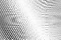 Black white shiny dotted gradient. Half tone background. Royalty Free Stock Photo