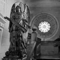Angel in church Santuari de Sant Salvador, Arta, Mallorca, Majorca, Spain Royalty Free Stock Photo