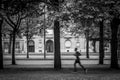 Man running on street Royalty Free Stock Photo