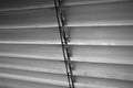 Black and White Shutter Blinds Closeup Royalty Free Stock Photo