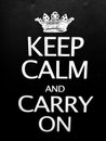 keep calm and carry on sign Royalty Free Stock Photo