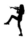 Woman Performs Silhouette ~