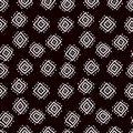 Black and white simple african mudcloth fabric seamless pattern, vector