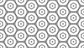 Black and white simple  geometric seamless pattern, Royalty Free Stock Photo