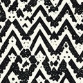 Black and white simple seamless pattern, generative ai