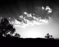 Black and white sky Royalty Free Stock Photo