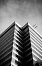 Black and white skyscraper Royalty Free Stock Photo