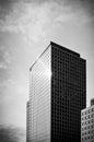 Black and white skyscraper Royalty Free Stock Photo