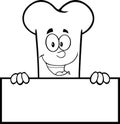 Black And White Smiling Bone Cartoon Mascot Character Over A Blank Sign