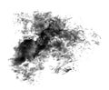 Black and White Smoke Template. Perfect image for posters, cards, other printed materials and desktop Background. Royalty Free Stock Photo