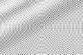 Black on white smooth halftone vector texture. Digital optical illusion. Diagonal dotwork gradient for vintage effect Royalty Free Stock Photo