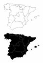 Spain regions maps