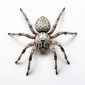 Symmetrical Spider On White Surface: Striking Patterns In Dan Witz Style