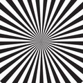 Black white spiral. Abstract hypnotic swirl. Dynamic radial effect. Vector motion pattern.