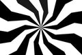 Black and white spiral background, swirling radial pattern