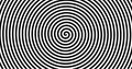 Black and white spiral hypnotic background. Hypnosis spiral design pattern. Optical illusion style design Royalty Free Stock Photo