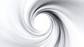 Abstract black and white spiral vortex creating an endless motion effect, a dynamic tunnel background design Royalty Free Stock Photo