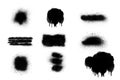 Black and white spray paint background texture Royalty Free Stock Photo