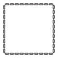 Black and white square frame with simple ornament.