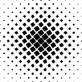 Black and white square pattern - geometrical abstract vector background graphic from angular rounded squares