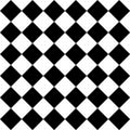 Black and white square tiles checkered seamless pattern Royalty Free Stock Photo