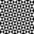 Black white square triangle tiles checkered seamless pattern Royalty Free Stock Photo