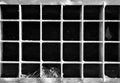 Black and white squares iron lattice texture Royalty Free Stock Photo