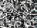 Black white squares textile geometries, forms, colorful abstract background, texture Royalty Free Stock Photo