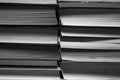 Black and white stack of books background