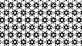 Black and White Star Pattern