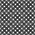 Black and White Stars Seamless Asanoha Pattern