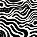 Organic Zebra Patterns: Bold And Playful Doodle Poster