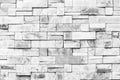 Black and White Stone Wall Royalty Free Stock Photo