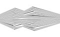 Black and white stripe line abstract graphic optical art