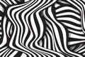 Black and white striped background. Abstract shapes backdrop. Zebra pattern. Vector design Royalty Free Stock Photo