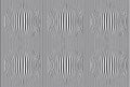 Black and white striped background. Seamless pattern with optical illusion. Simple graphic design. 3d vector illustration Royalty Free Stock Photo